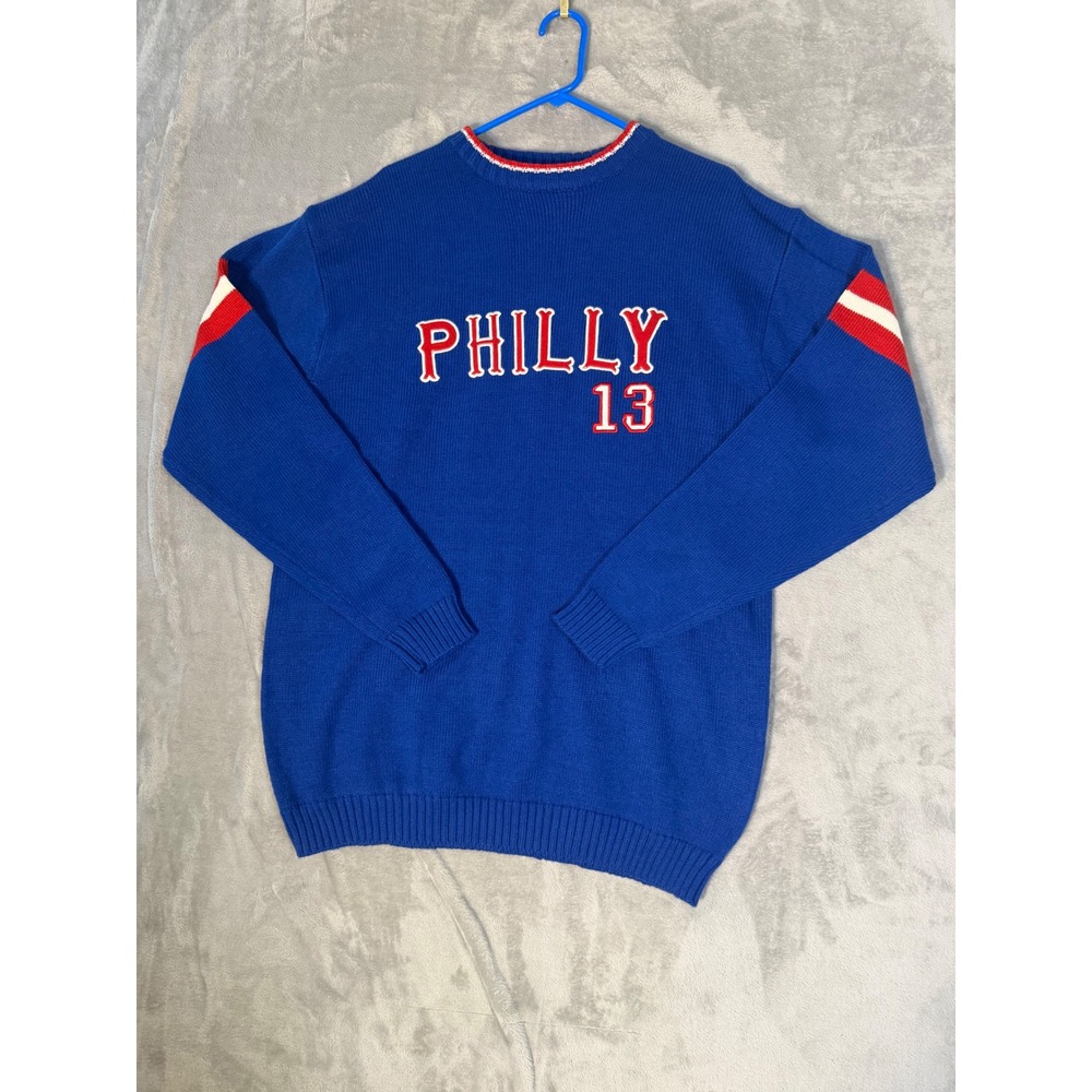 DTEK Philly 13 Sweater Mens 2XL Royal Blue Embroidered Knit W352 NEW